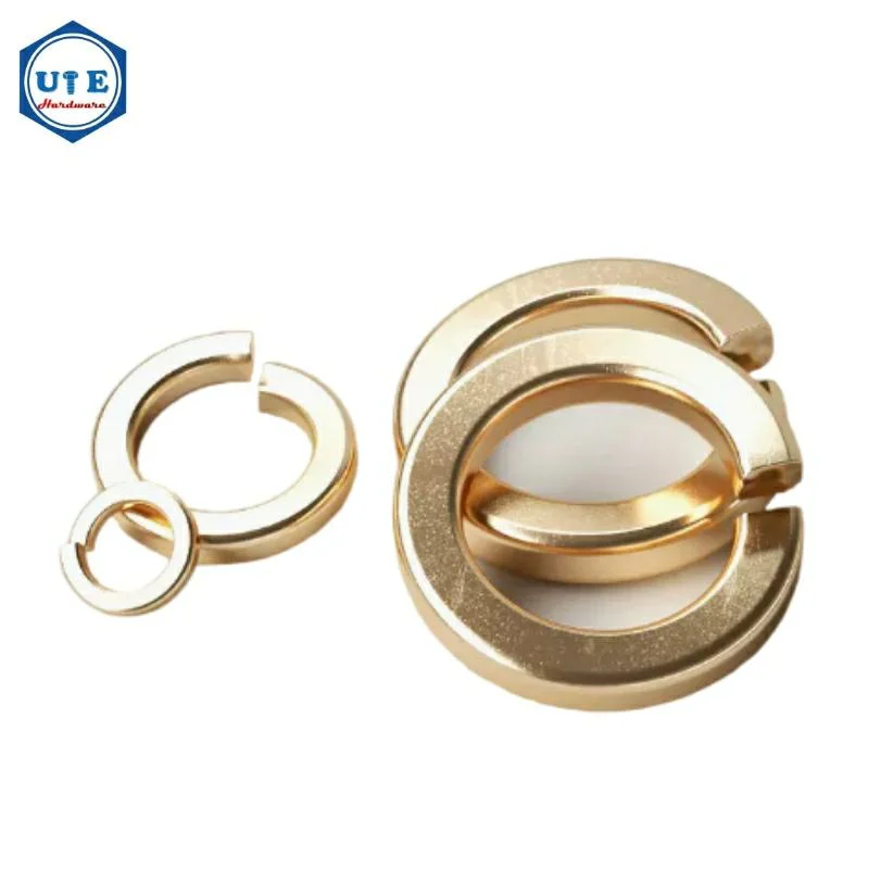 Custom Size DIN127 Brass Split Spring Washer Bronze Copper Shells Pad Spring Lock Washer for M3 to M24