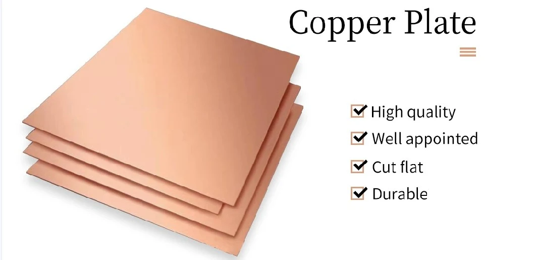 Chinese Manufacturer High-Quality Tp1/Tp2 Copper Plate Copper Plate Tin/Phosphor/Aluminium/Beryllium Bronze for Transportation and Casting Industry Price